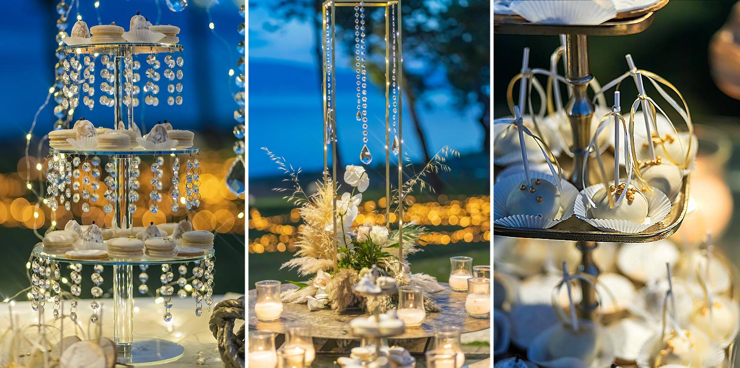 Trichonida Lake Wedding 31 Elegant and detailed design of a lake wedding at the Pithari venue, meticulously curated by Rogdaki Events