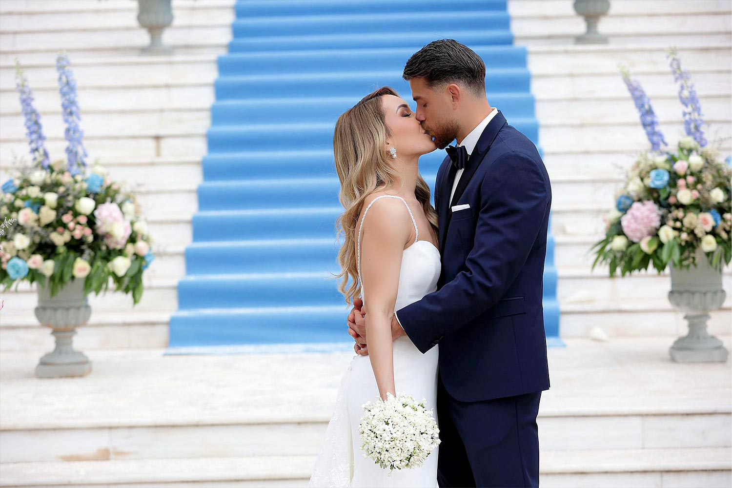 A Signature Wedding & Baptism Production in Blue 7 Elena and Enea return to Agrinio for a dream like wedding and baptism by Rogdaki Events.