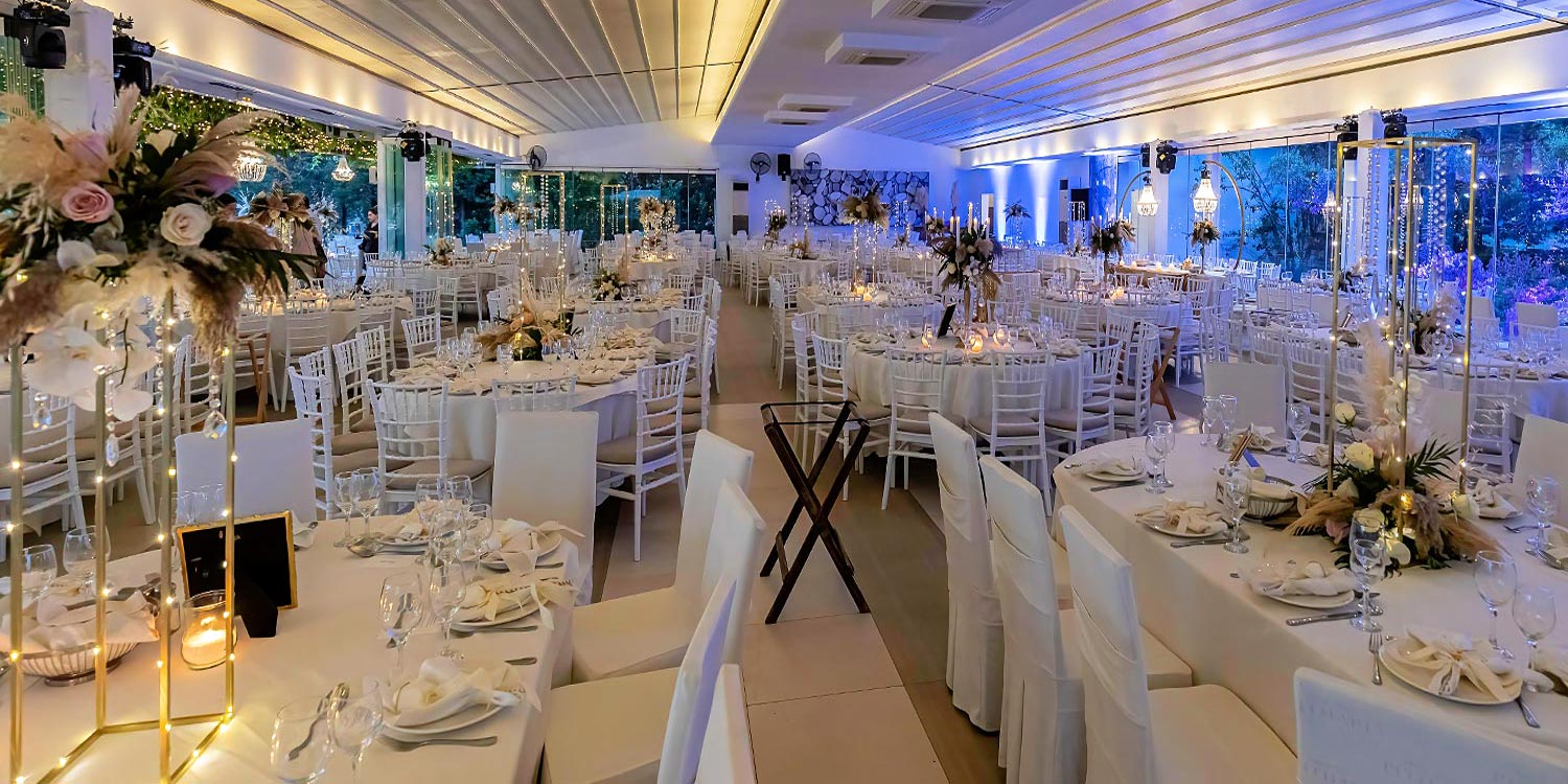 Trichonida Lake Wedding 23 Lake wedding at Pythari by Rogdaki Events—roses, pampas, and crystal elegance with garden views and candlelit charm