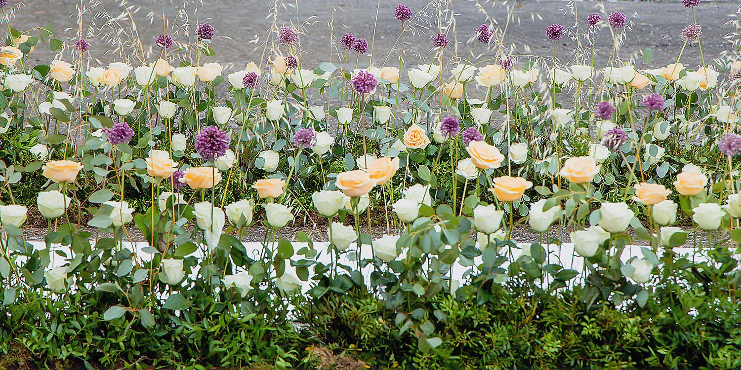 Trichonida Lake Wedding 4 Rogdaki Events curated this refined ceremony in agrinio with soft roses and sculptural allium accents