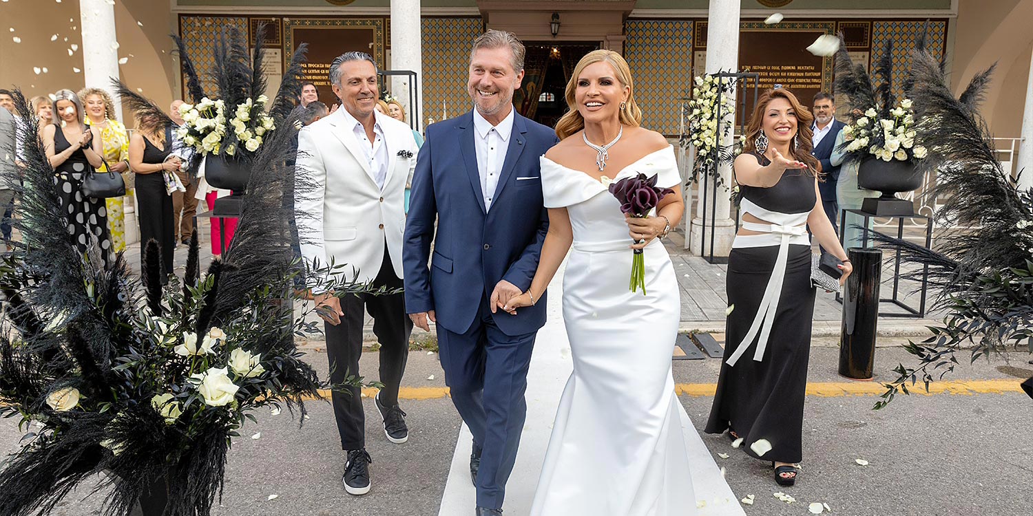 Ένας Γάμος με Υψηλή Αισθητική 20 Rogdaki Events, Γάμος με Υψηλή Αισθητική για την Αγγελική Καρατζά και τον Κωνσταντίνο Σαλάπα, με πέταλα χαράς.