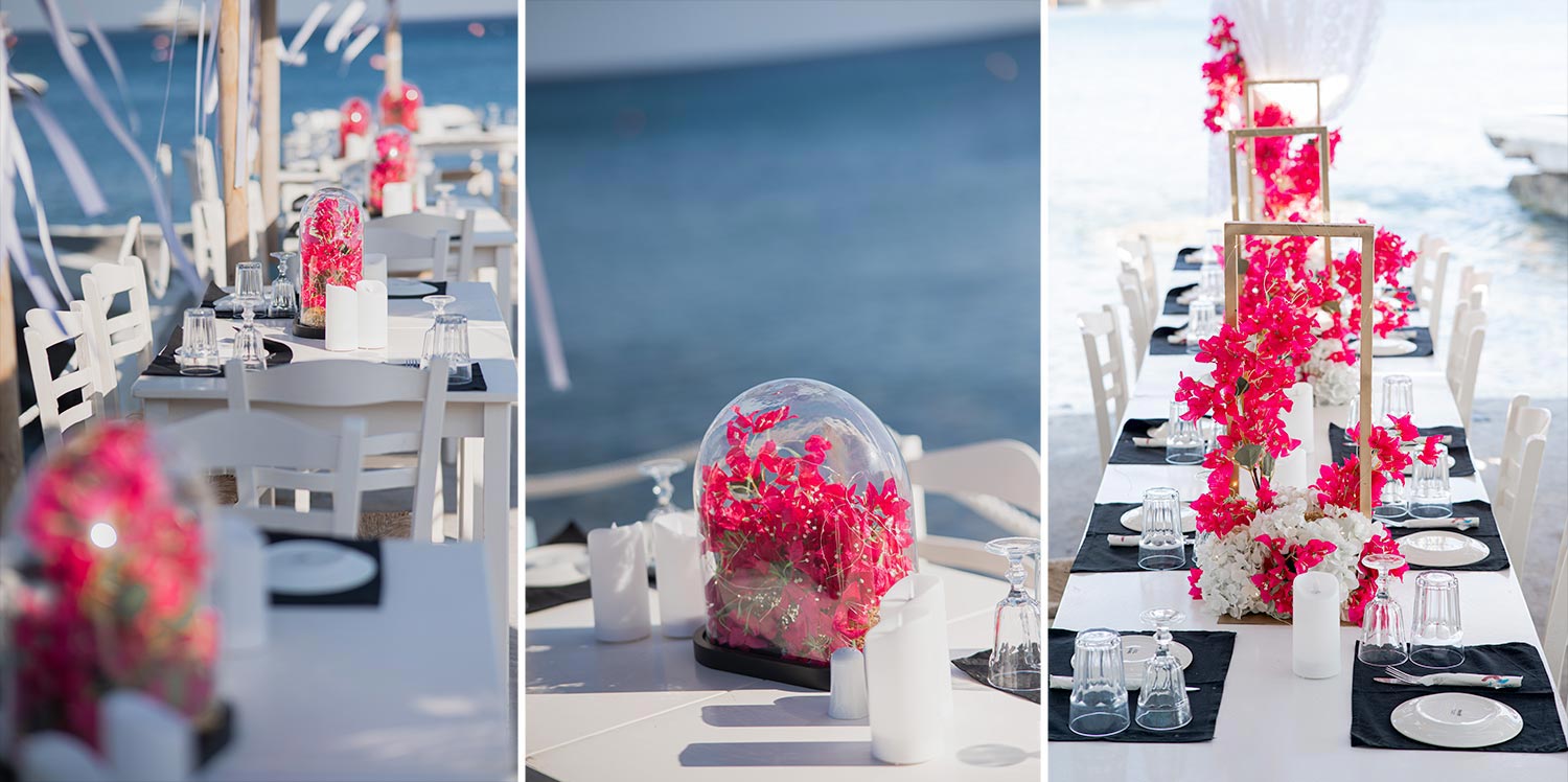 Γάμος σε Ταβέρνα στη Σαντορίνη 18 Οργάνωση γάμου σε ταβέρνα δίπλα στο κύμα στη Σαντορίνη από τη Rogdaki Events