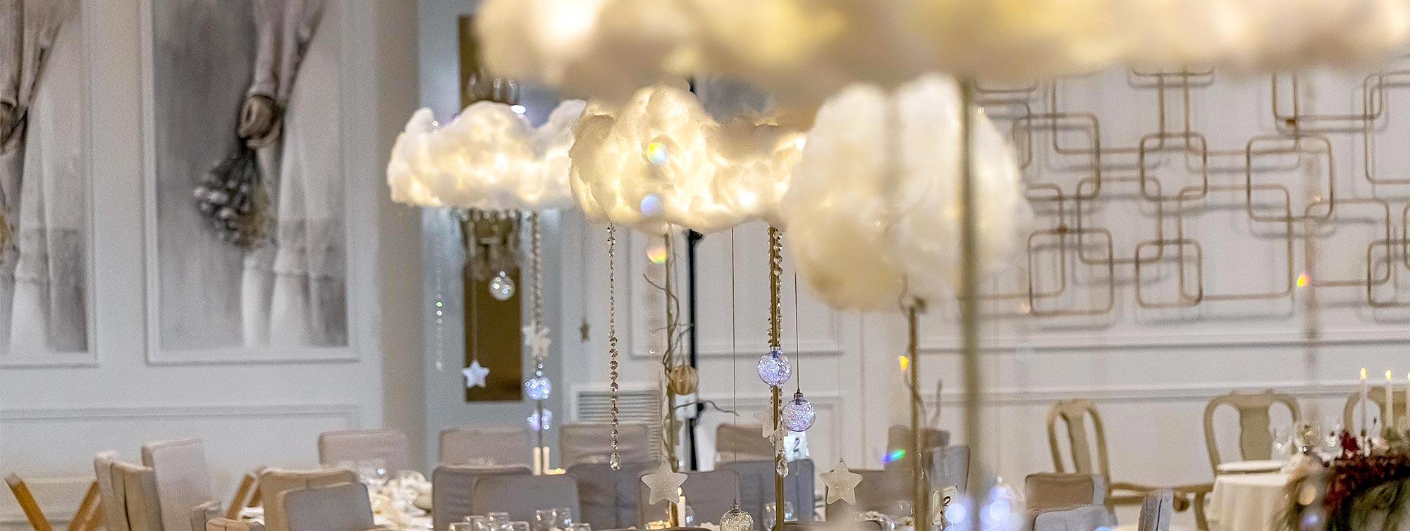 Cloud & Stars Winter Christening Theme