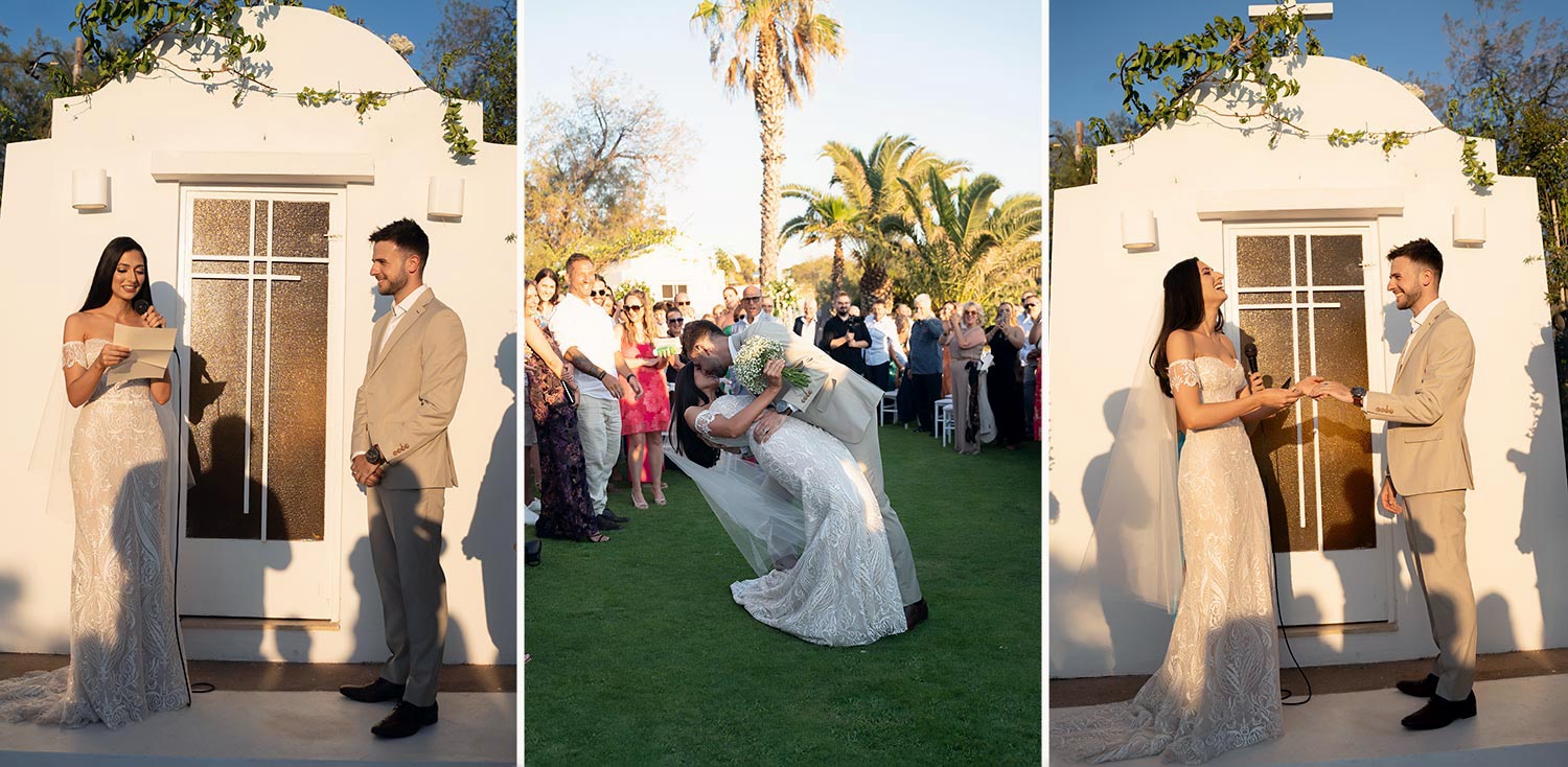 Minimal destination wedding στο Κτήμα 48 13 Στιγμιότυπα της τελετής με Μίνιμαλ στολισμό από τη Rogdaki Events στο Κτήμα 48