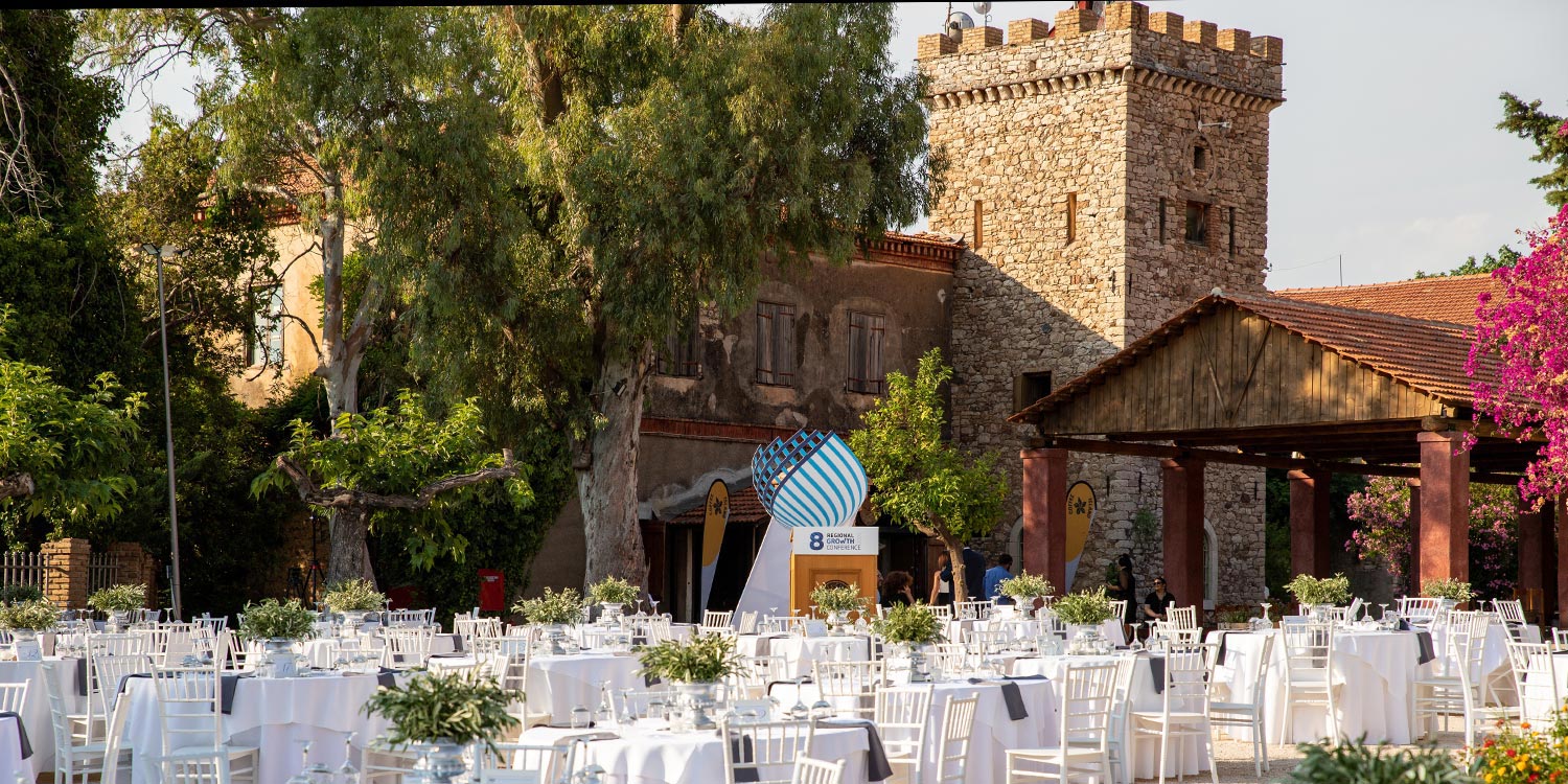 Εταιρική Διοργάνωση : Το 8ο Περιφερειακό Συνέδριο Ανάπτυξης στην Achaia Clauss 14 15 8th Regional Growth Conference,Achaia Clauss, Patras Corporate event decoration by Rogdaki Events