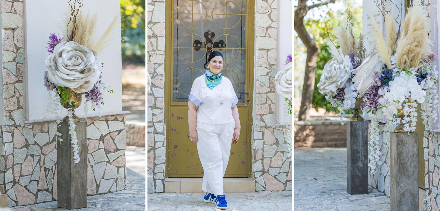 Whimsical Forest Christening with Oversized Floral Decor 13 Anna Maria Rogdaki of Rogdaki Events styling the whimsical giant flower forest baptism