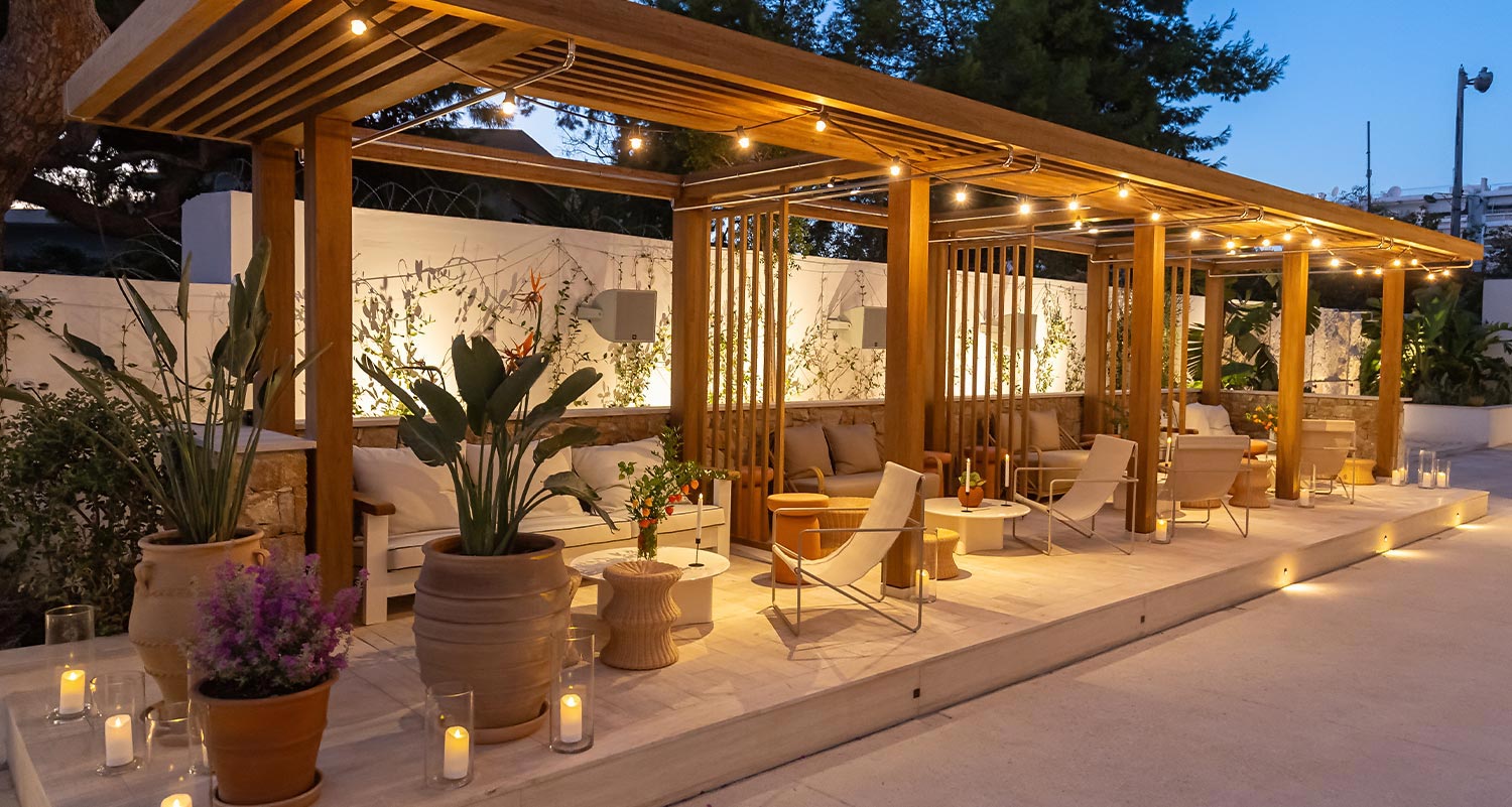 Corporate Design Excellence at Ace Hotel Athens 16 Corporate event lighting design and poolside atmosphere by Rogdaki Events Design at Ace Hotel Athens.