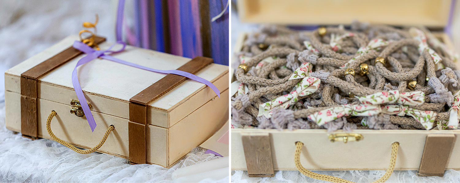 Whimsical Forest Christening with Oversized Floral Decor 7 Personalized wooden christening favors and witness pins by Rogdaki Events for a forest theme